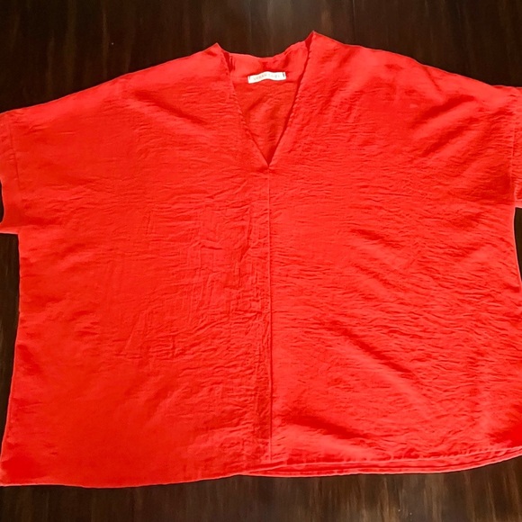 Tops - Elegant Orange Women's Blouse